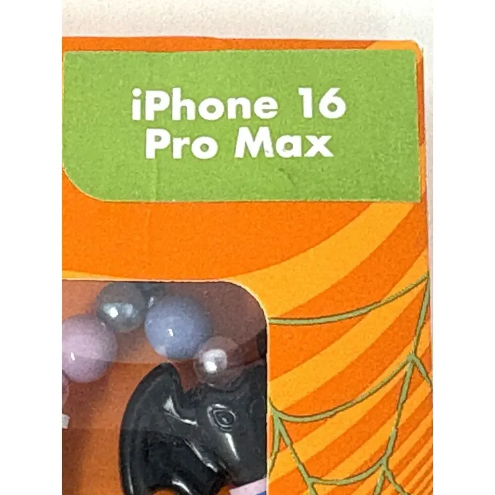 Disney Stitch Halloween Skinnydip iPhone 16 Pro Max Hard Case Beaded Strap NIP